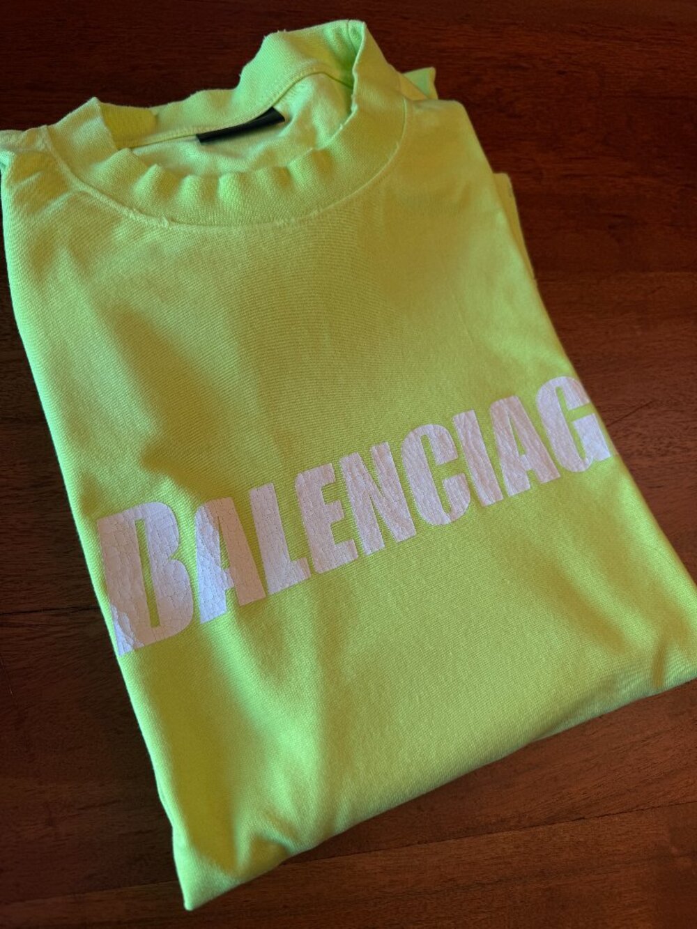 Bright Yellow Balenciaga Oversized T-Shirt